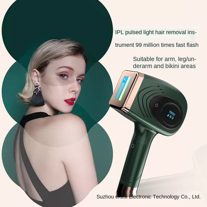 Multifunctional IPL Laser Hair Removal Device – 900,000 Flashes, Painless Ice Cooling, Full-Body Epilator
