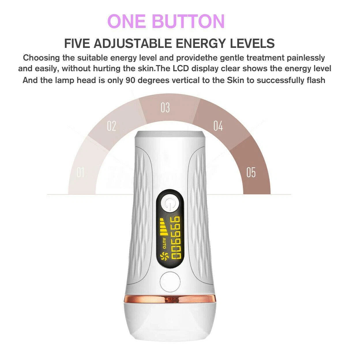IPL Laser Hair Removal Device – 999,999 Flashes, Permanent, Painless