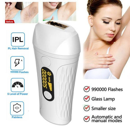 IPL Laser Hair Removal Device – 999,999 Flashes, Permanent, Painless